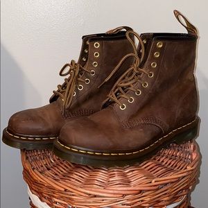 Dr. Martens 1460 Brown Combat Boots Size 8